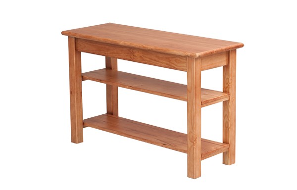 1200 x 450 Table with shelves
