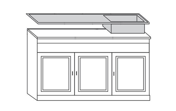 3 Door Sink Unit