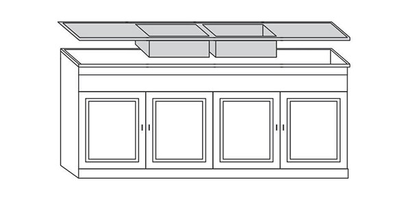 4 Door Sink Unit &ndash; 1500