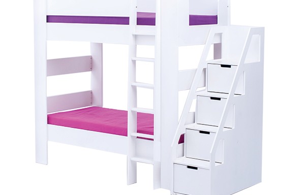 Chelsea double bunk with Storage Ladder