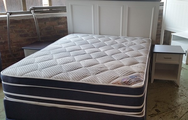 Bastille Headboard with Bastille Pedestals